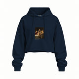 Judith Slaying Holofernes Oversize Crop Hoodie – Lacivert