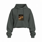 Judith Slaying Holofernes Oversize Crop Hoodie – Antrasit