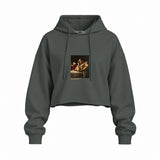 Judith Slaying Holofernes Oversize Crop Hoodie – Antrasit