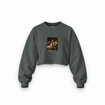 Judith Slaying Holofernes Oversize Crop Sweatshirt – Antrasit