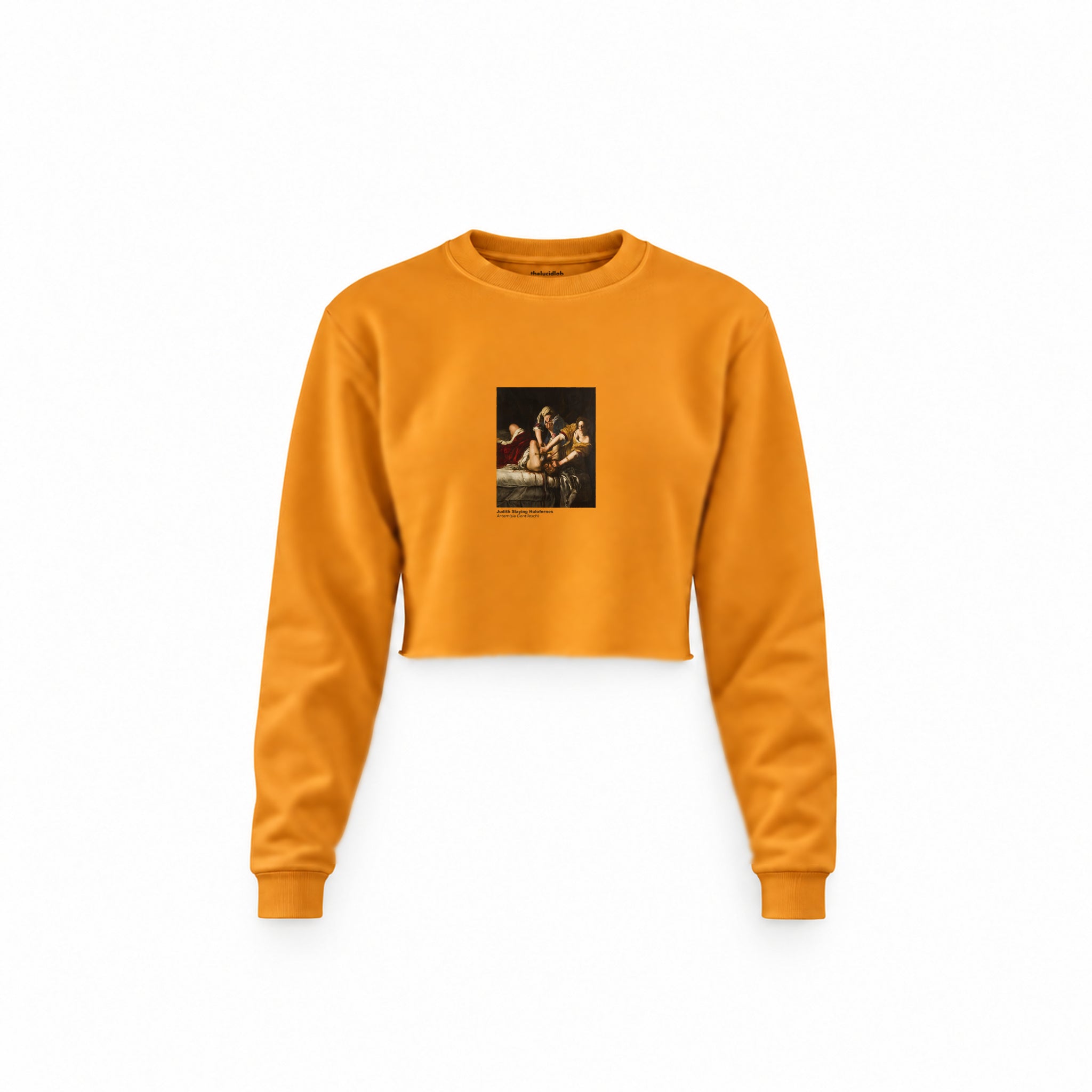 Judith Slaying Holofernes Crop Sweatshirt – Turuncu