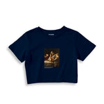 Judith Slaying Holofernes Crop Tişört – Lacivert