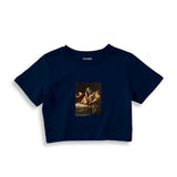 Judith Slaying Holofernes Crop Tişört – Lacivert
