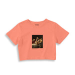 Judith Slaying Holofernes Crop Tişört – Somon