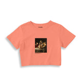 Judith Slaying Holofernes Crop Tişört – Somon