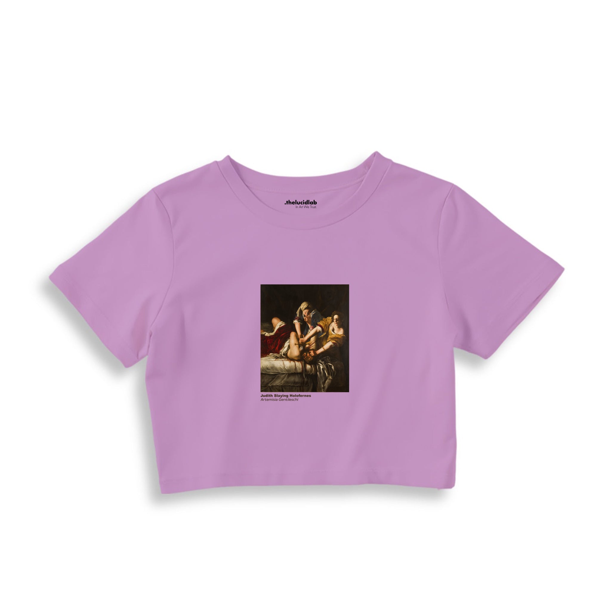 Judith Slaying Holofernes Crop Tişört – Lila