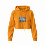 Gare Saint-Lazare Crop Hoodie – Turuncu