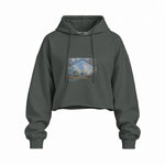 Gare Saint-Lazare Oversize Crop Hoodie – Antrasit