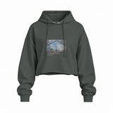 Gare Saint-Lazare Oversize Crop Hoodie – Antrasit