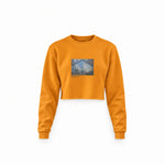 Gare Saint-Lazare Crop Sweatshirt – Turuncu