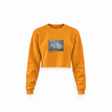 Gare Saint-Lazare Crop Sweatshirt – Turuncu