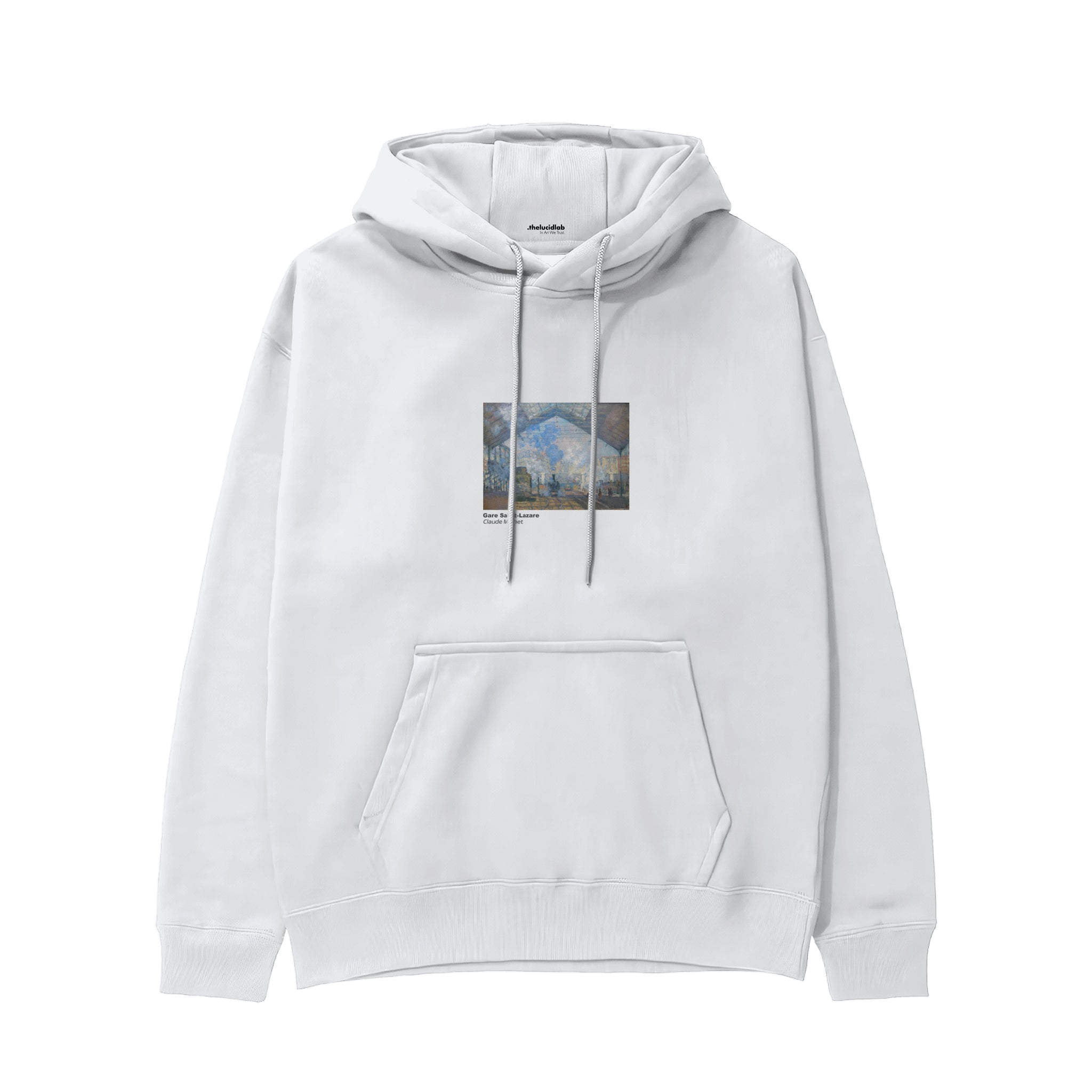 Gare Saint-Lazare Hoodie – Beyaz