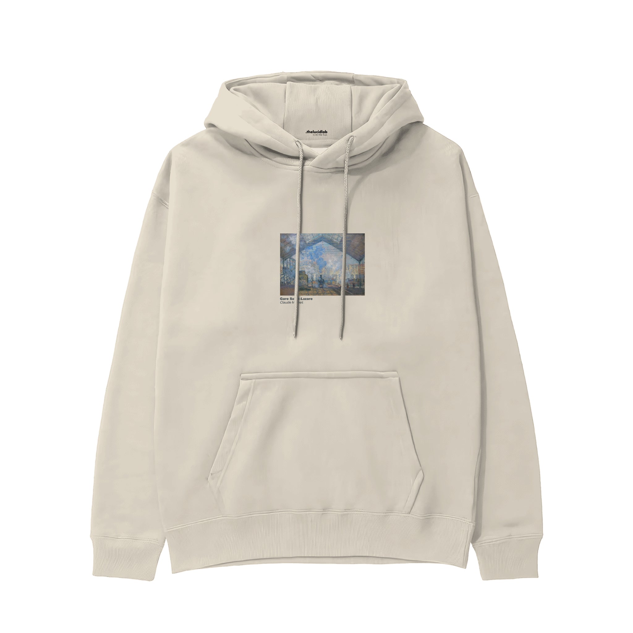 Gare Saint-Lazare Hoodie – Krem