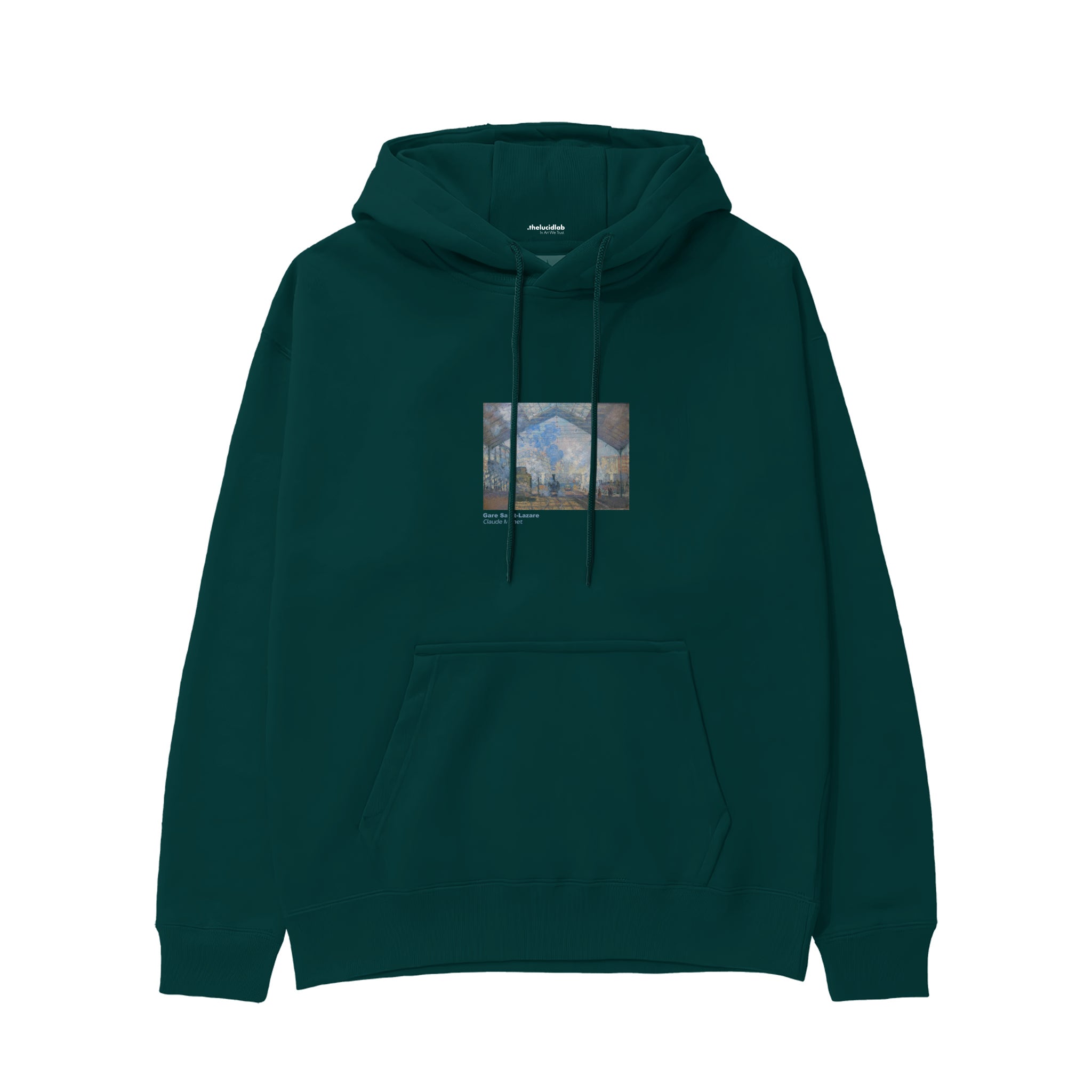 Gare Saint-Lazare Hoodie – Koyu Yeşil