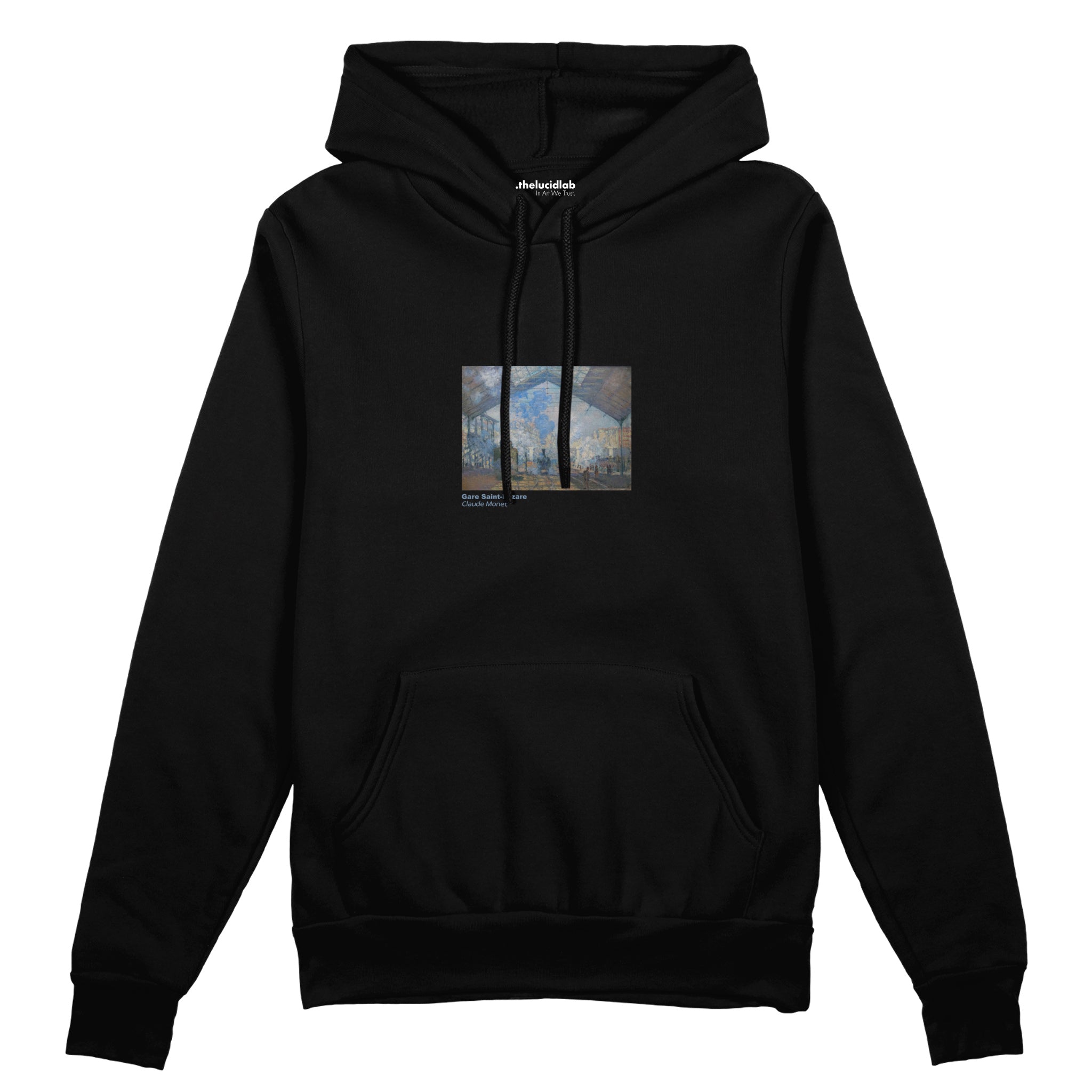 Gare Saint-Lazare Oversize Hoodie – Siyah