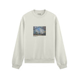 Gare Saint-Lazare Oversize Sweatshirt – Beyaz