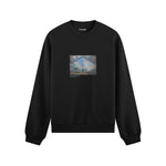 Gare Saint-Lazare Oversize Sweatshirt – Siyah