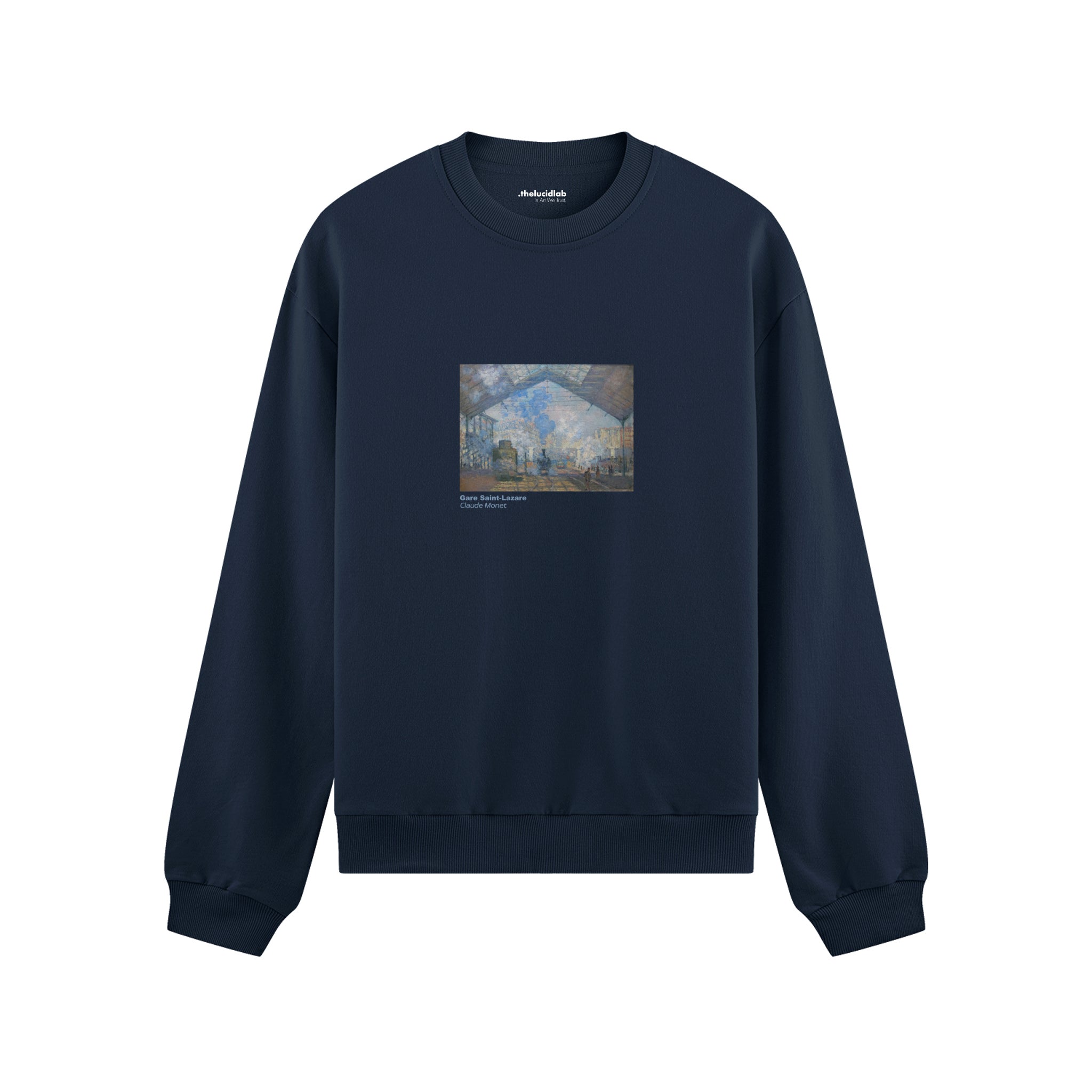 Gare Saint-Lazare Oversize Sweatshirt – Lacivert