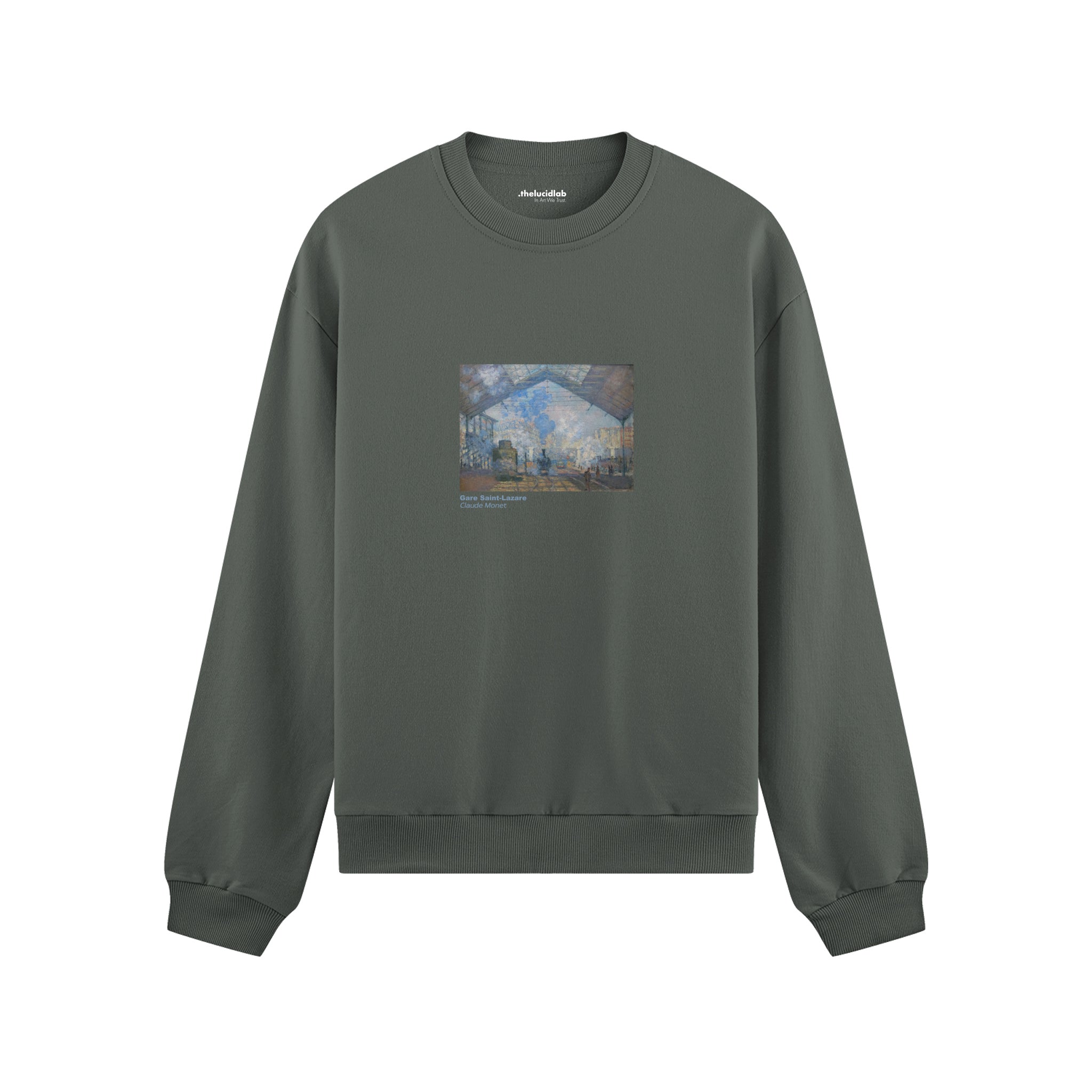 Gare Saint-Lazare Oversize Sweatshirt – Antrasit