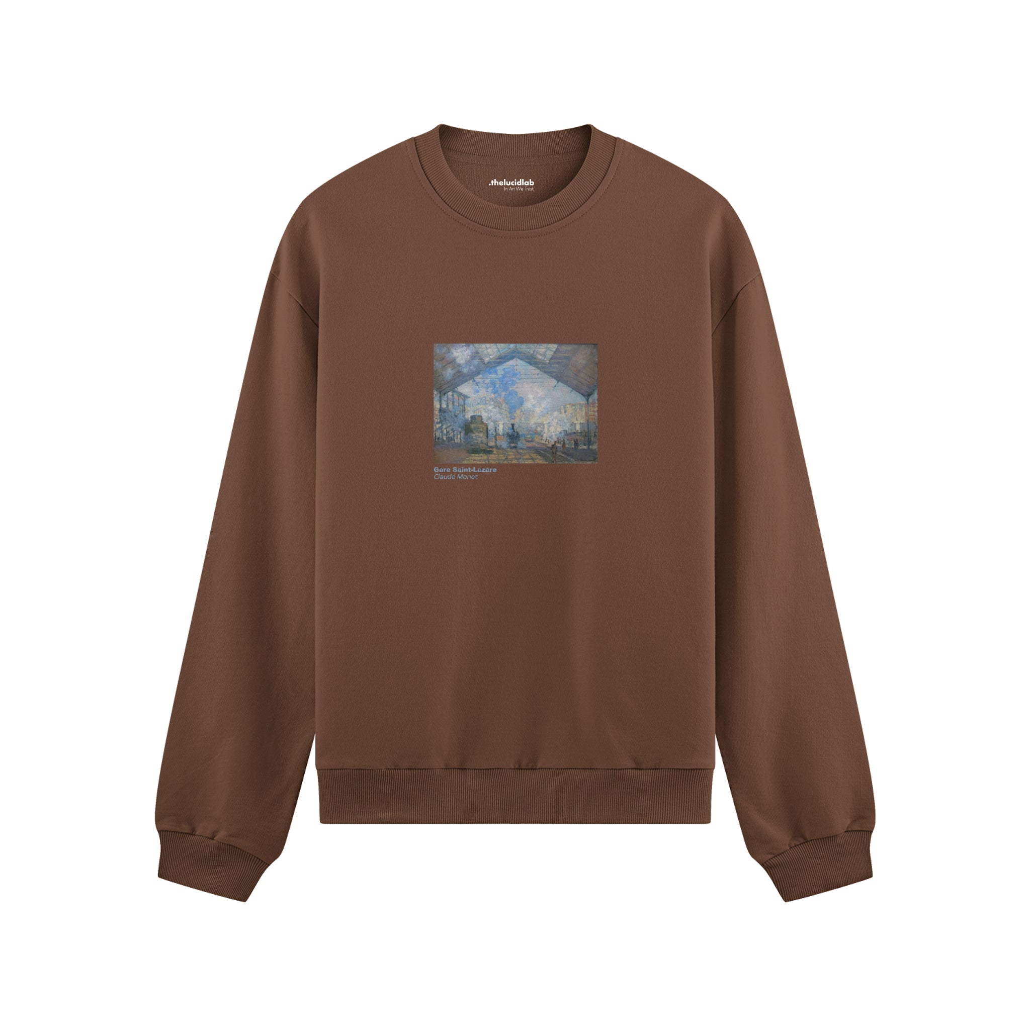 Gare Saint-Lazare Oversize Sweatshirt – Kahverengi