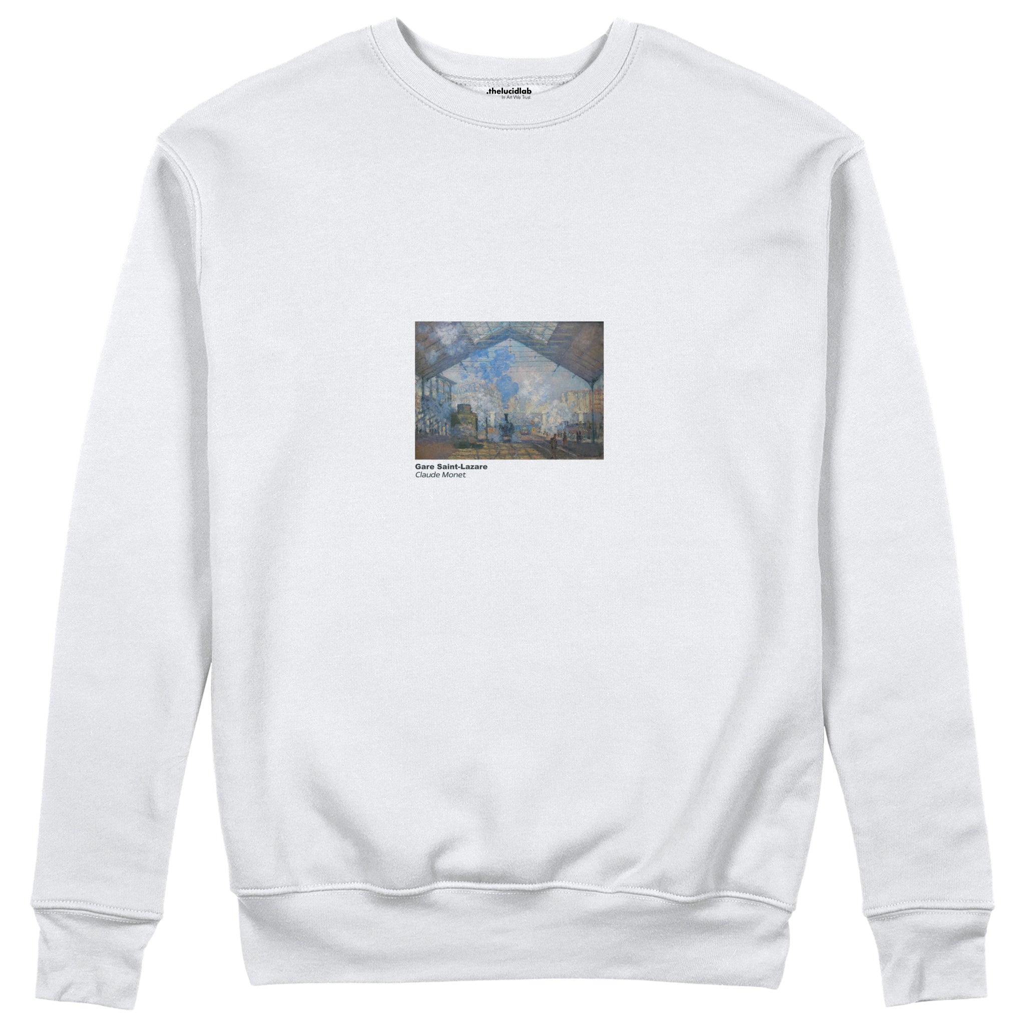 Gare Saint-Lazare Sweatshirt – Beyaz