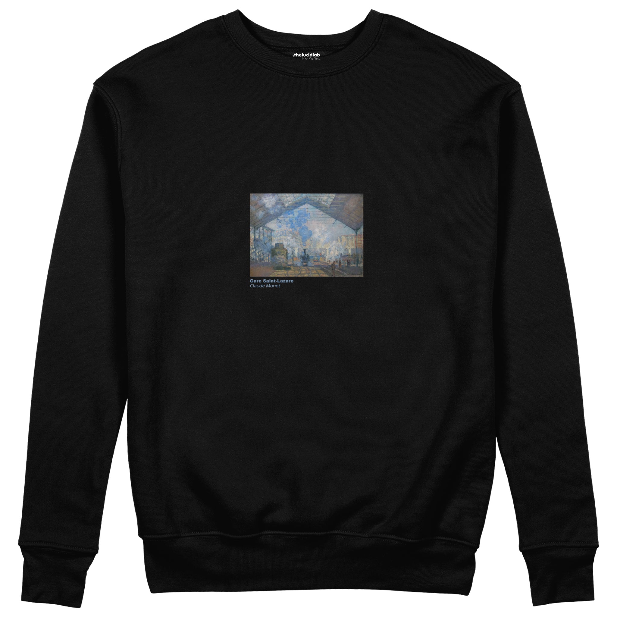 Gare Saint-Lazare Sweatshirt – Siyah