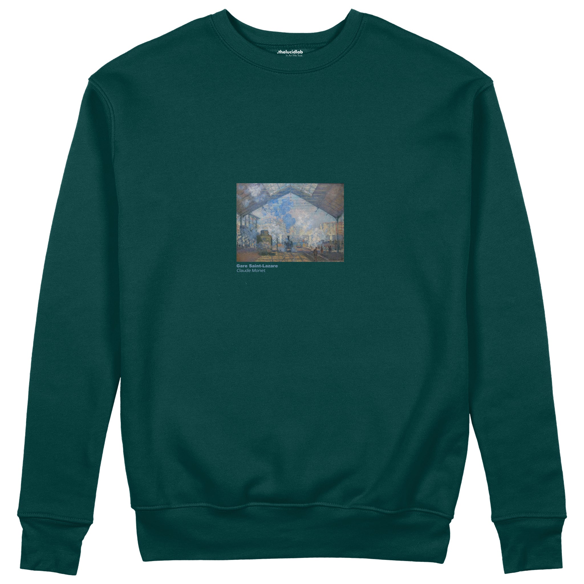 Gare Saint-Lazare Sweatshirt – Koyu Yeşil