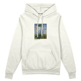 Woman with a Parasol Oversize Hoodie – Beyaz