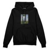 Woman with a Parasol Oversize Hoodie – Siyah
