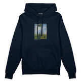 Woman with a Parasol Oversize Hoodie – Lacivert