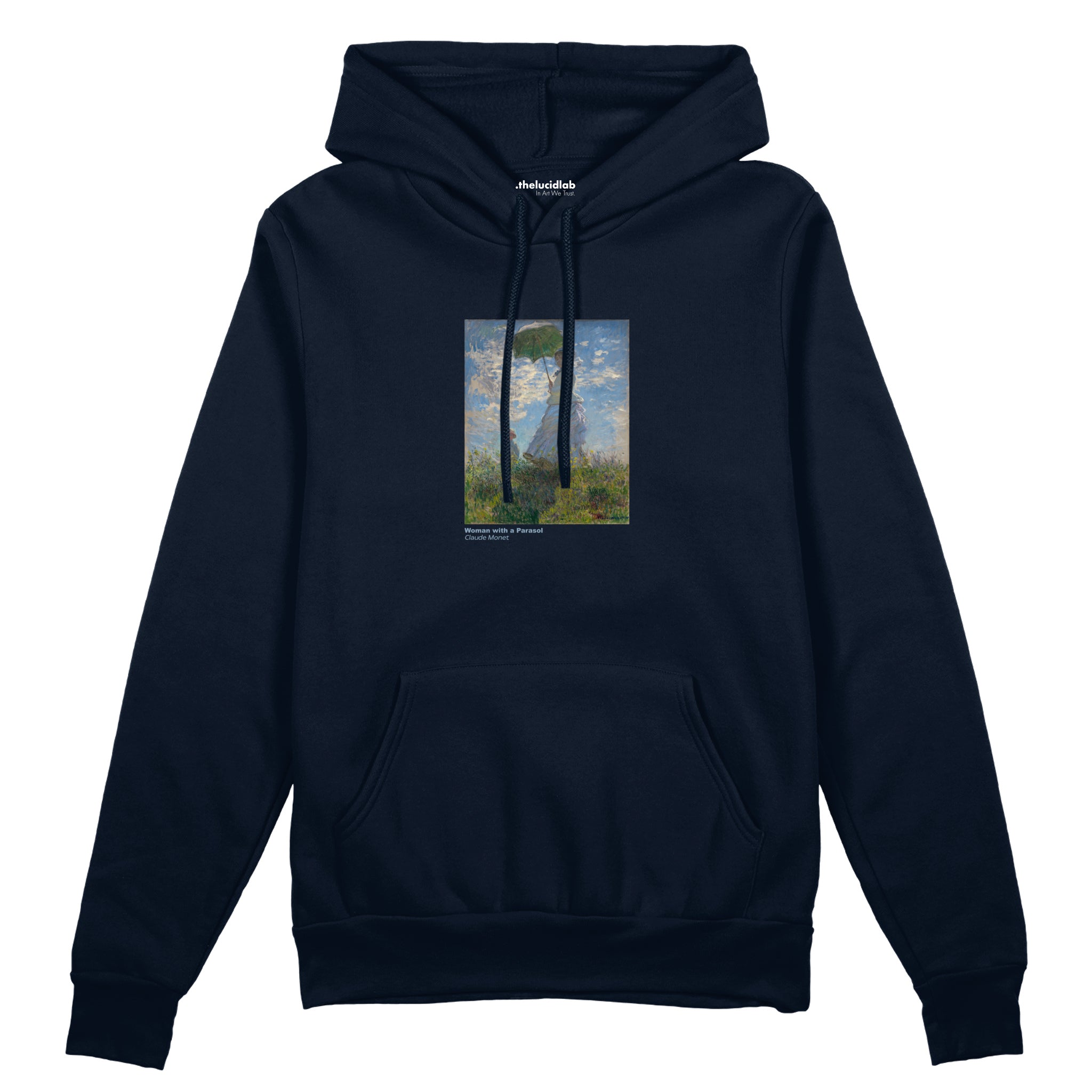 Woman with a Parasol Oversize Hoodie – Lacivert