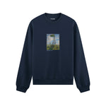 Woman with a Parasol Oversize Sweatshirt – Lacivert