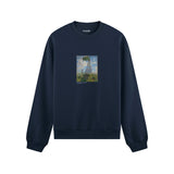Woman with a Parasol Oversize Sweatshirt – Lacivert