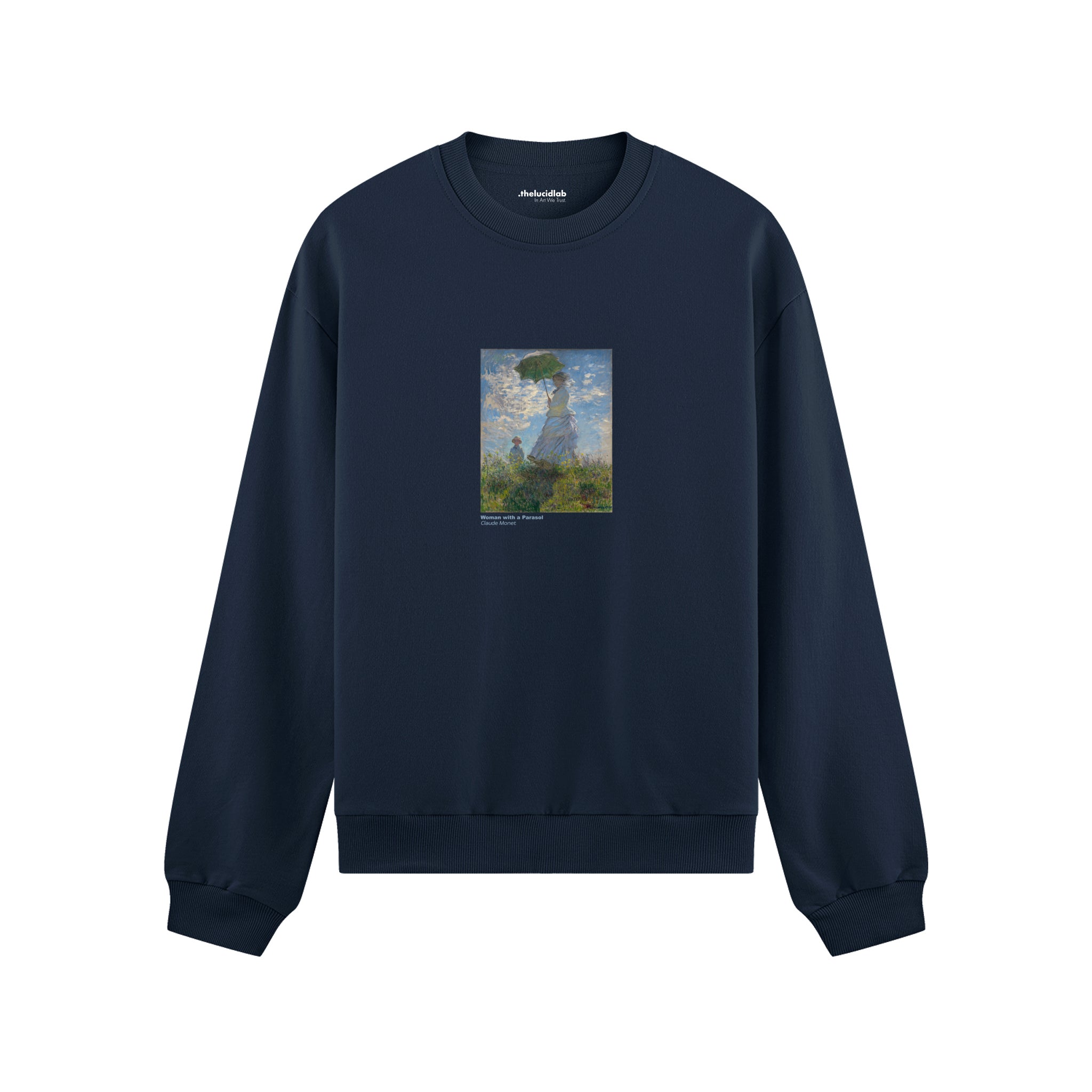 Woman with a Parasol Oversize Sweatshirt – Lacivert