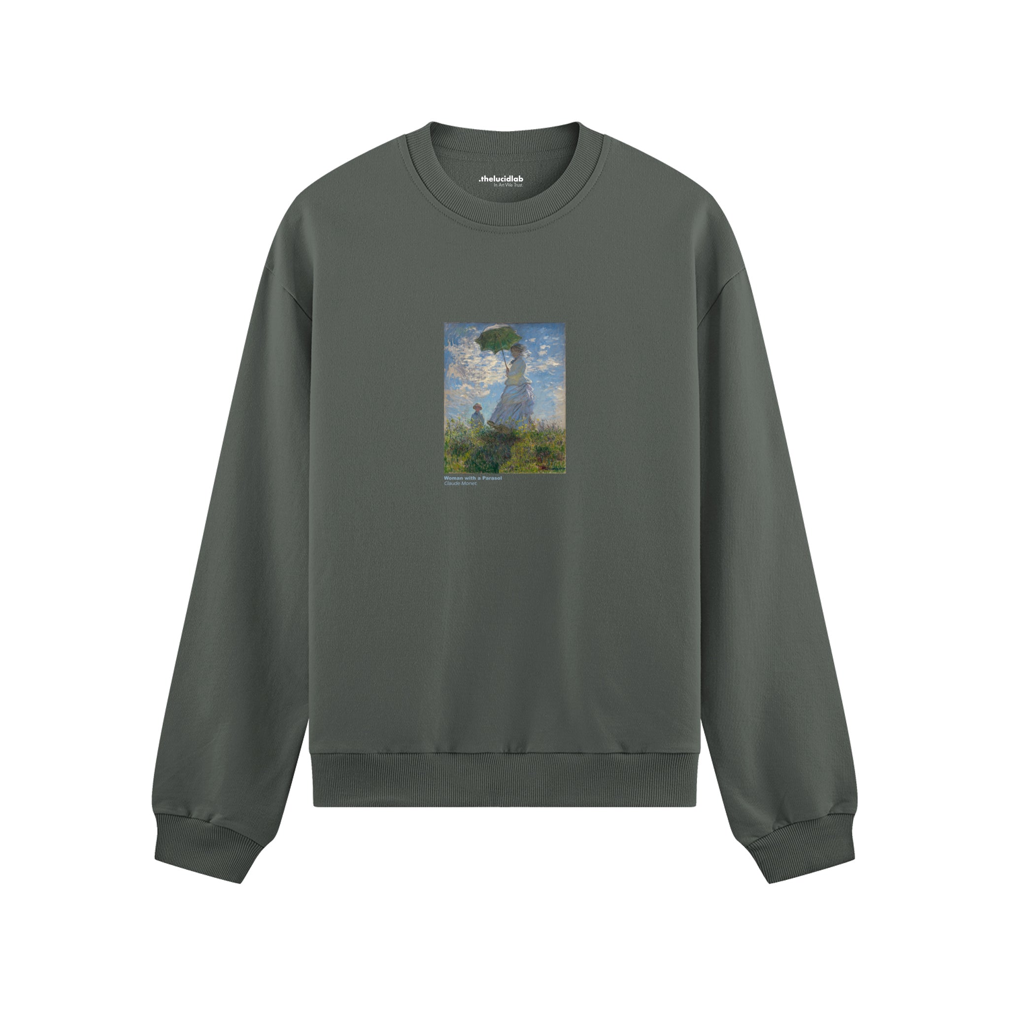 Woman with a Parasol Oversize Sweatshirt – Antrasit