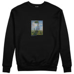Woman with a Parasol Sweatshirt – Siyah