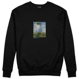 Woman with a Parasol Sweatshirt – Siyah