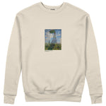 Woman with a Parasol Sweatshirt – Bej