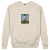 Woman with a Parasol Sweatshirt – Bej