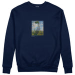 Woman with a Parasol Sweatshirt – Lacivert