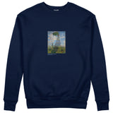 Woman with a Parasol Sweatshirt – Lacivert