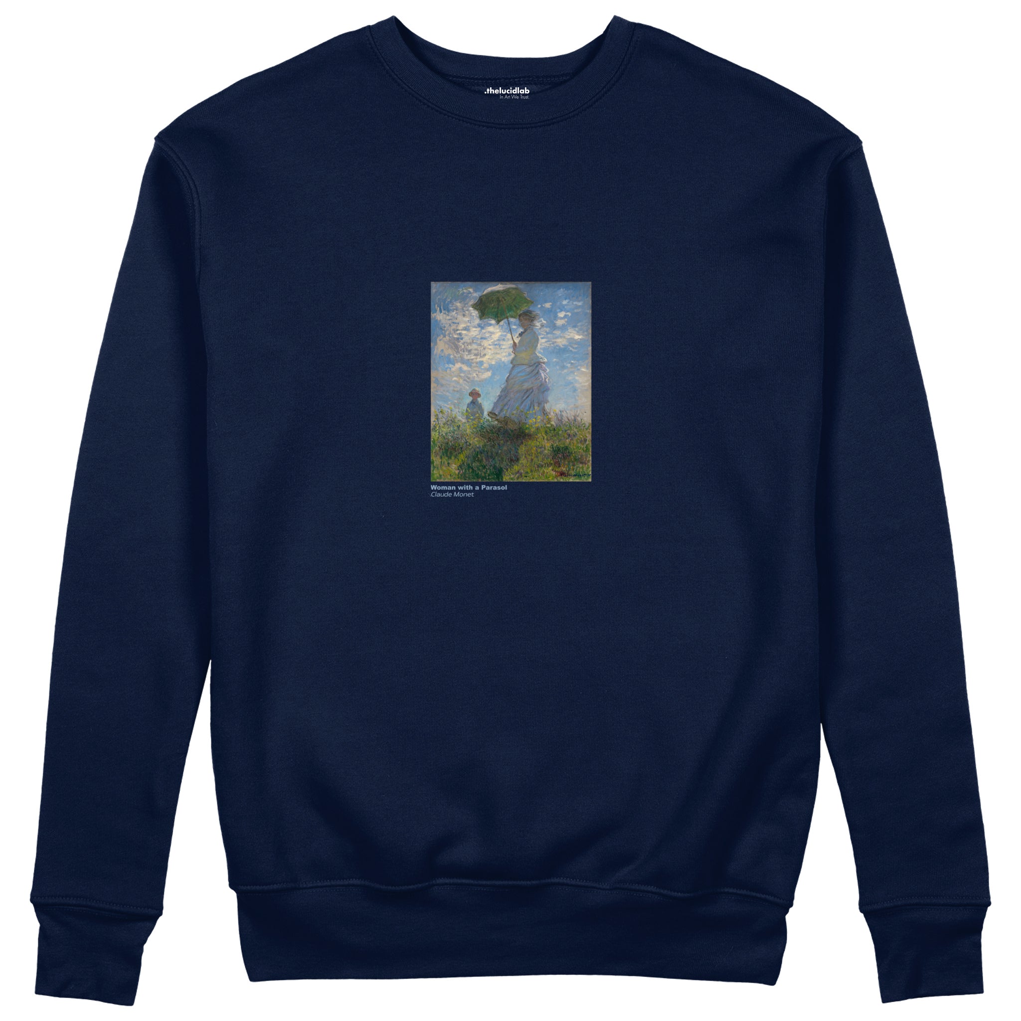 Woman with a Parasol Sweatshirt – Lacivert