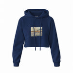 Orchard with Cypresses Crop Hoodie – Lacivert