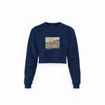 Orchard with Cypresses Crop Sweatshirt – Lacivert