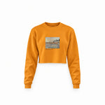 Orchard with Cypresses Crop Sweatshirt – Turuncu