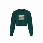 Orchard with Cypresses Crop Sweatshirt – Koyu Yeşil