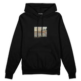 Orchard with Cypresses Oversize Hoodie – Siyah