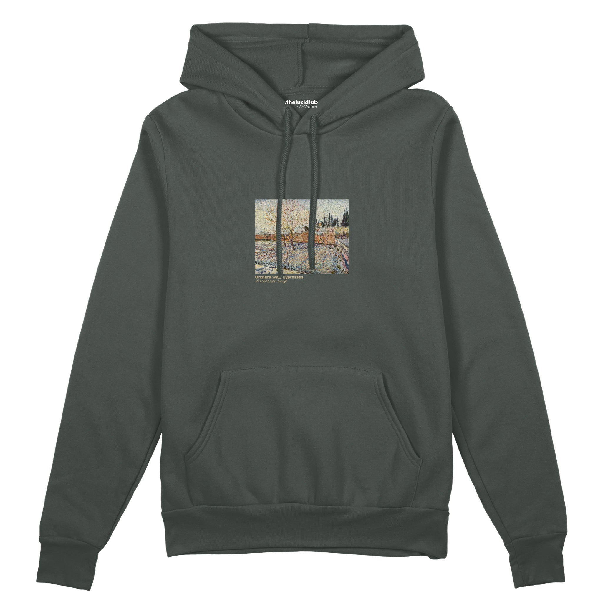 Orchard with Cypresses Oversize Hoodie – Antrasit