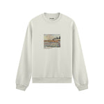 Orchard with Cypresses Oversize Sweatshirt – Beyaz