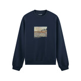 Orchard with Cypresses Oversize Sweatshirt – Lacivert